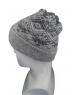 Angora wool matrix design cap grey